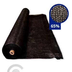 Malla Sombra negra al 65 % de 4 mts x 100 mts