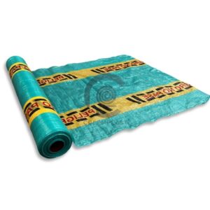 Tela Verde Impresa "PELIGRO NO PASE" 1 Mt X 100 Mts